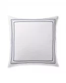 400 Thread Count White 100% Cotton Sateen Hotel Stitch 3 line Embroidery Euro Shams