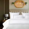400 Thread Count White percale fabric 3 line embroidery Border duvet cover set - Image 7