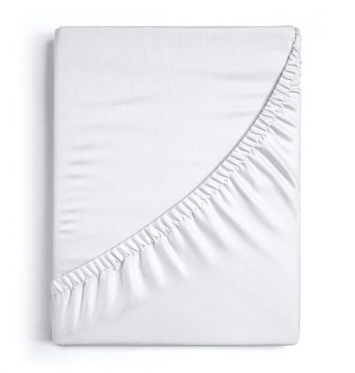 400 Thread Count Cotton Sateen Fitted Sheet in drop from 10 to 20 inches
